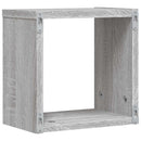 Væghylder 4 pcs Grå Sonoma 26 x 15 x 26 cm Konstrueret træ