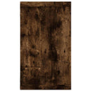væghylder 2 stk. 80x15x26,5 cm konstrueret træ røget egetræ