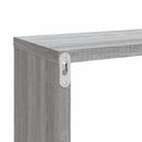 væghylder 4 stk. 80x15x26,5 cm konstrueret træ grå sonoma-eg