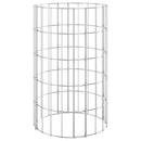 rundt gabion-havebede 3 stk. Ø30x50 cm galvaniseret stål