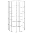 rundt gabion-havebede 3 stk. Ø30x50 cm galvaniseret stål