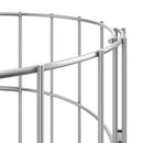 rundt gabion-havebede 3 stk. Ø30x200 cm galvaniseret stål