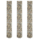rundt gabion-havebede 3 stk. Ø30x200 cm galvaniseret stål