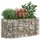 gabion-højbed 120x50x50 cm galvaniseret jern