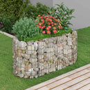 gabion-højbed 120x50x50 cm galvaniseret jern