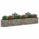 gabion-højbed 330x50x50 cm galvaniseret jern
