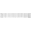 gabion-højbed 330x50x50 cm galvaniseret jern