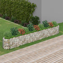 gabion-højbed 400x50x50 cm galvaniseret jern