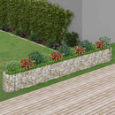 gabion-højbed 470x50x50 cm galvaniseret jern