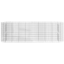 gabion-højbed 330x50x100 cm galvaniseret jern