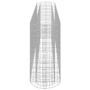 gabion-højbed 330x50x100 cm galvaniseret jern