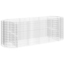 gabion-højbed 300x100x100 cm galvaniseret jern