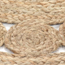 gulvtæppe 180 cm flettet jute rundt