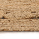 tæppe flettet design jute 210 cm rund