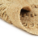 håndlavet tæppe flettet jute 210 cm