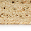 håndlavet tæppe flettet jute 210 cm