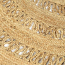 håndlavet tæppe flettet jute 210 cm