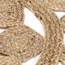 håndlavet tæppe flettet jute 210 cm