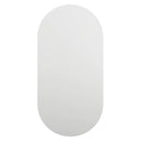 spejl med LED-lamper 40x20 cm oval glas