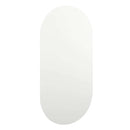 spejl med LED-lamper 80x40 cm oval glas