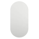 spejl med LED-lamper 80x40 cm oval glas