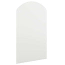 spejl med LED-lamper 70x40 cm buet glas