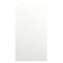 spejl med LED-lamper 90x45 cm buet glas