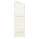 haveskur 55x52x174,5 cm massivt fyrretræ hvid