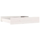 sengeskuffer 2 stk. massivt fyrretræ hvid