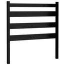 sengegærde 96x4x100 cm massivt fyrretræ sort