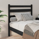 sengegærde 96x4x100 cm massivt fyrretræ sort