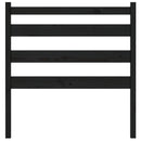 sengegærde 106x4x100 cm massivt fyrretræ sort