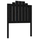 sengegærde 81x4x110 cm massivt fyrretræ sort