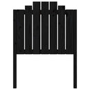 sengegærde 81x4x110 cm massivt fyrretræ sort