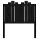 sengegærde 96x4x110 cm massivt fyrretræ sort