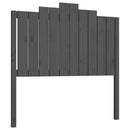 sengegærde 106x4x110 cm massivt fyrretræ grå