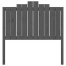 sengegærde 106x4x110 cm massivt fyrretræ grå