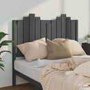 sengegærde 126x4x110 cm massivt fyrretræ grå