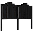 sengegærde 146x4x110 cm massivt fyrretræ sort