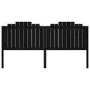sengegærde 206x4x110 cm massivt fyrretræ sort