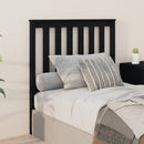 sengegærde 96x6x101 cm massivt fyrretræ sort