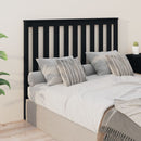 sengegærde 126x6x101 cm massivt fyrretræ sort