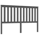 sengegærde 166x6x101 cm massivt fyrretræ grå