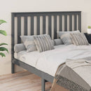 sengegærde 166x6x101 cm massivt fyrretræ grå