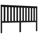 sengegærde 166x6x101 cm massivt fyrretræ sort