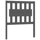 sengegærde 80,5x4x100 cm massivt fyrretræ grå
