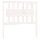sengegærde 95,5x4x100 cm massivt fyrretræ hvid