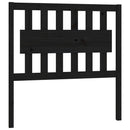 sengegærde 95,5x4x100 cm massivt fyrretræ sort