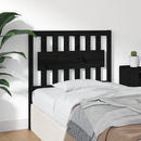 sengegærde 95,5x4x100 cm massivt fyrretræ sort