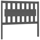 sengegærde 105,5x4x100 cm massivt fyrretræ grå